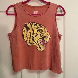 Tiger tee tank top